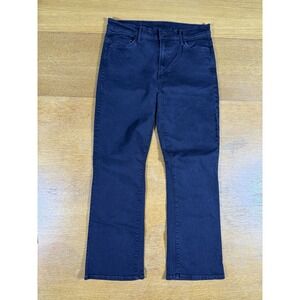 Mother The Insider Crop Jeans Women 30 Dark Wash Stretch Made USA